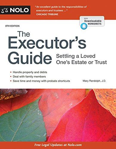 Algopix Similar Product 3 - Executors Guide The Settling a Loved