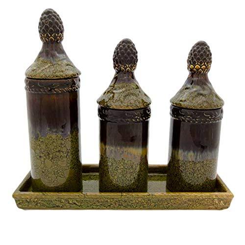 Algopix Similar Product 7 - Benzara BM164880 Ceramic Canister With