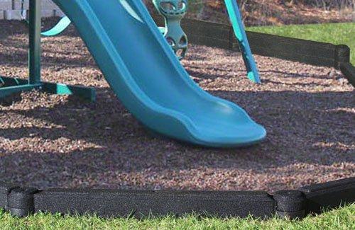 Algopix Similar Product 18 - FlexiStack 4 Foot Rubber Border - Black