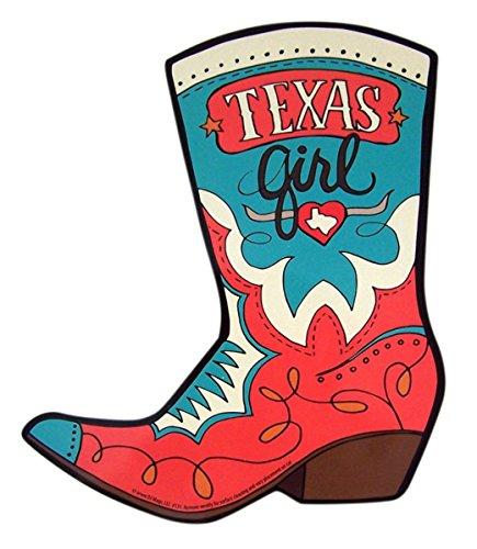 Algopix Similar Product 18 - Texas Girl Cowboy Boot Car Magnet