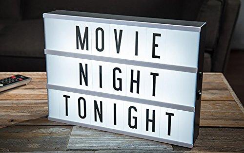 Algopix Similar Product 8 - Cinema Lightbox with 109 Letters
