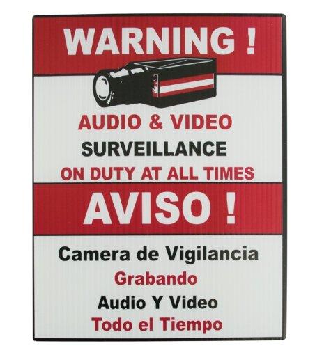 Algopix Similar Product 19 - Vonnic A1001 Surveillance Warning Sign
