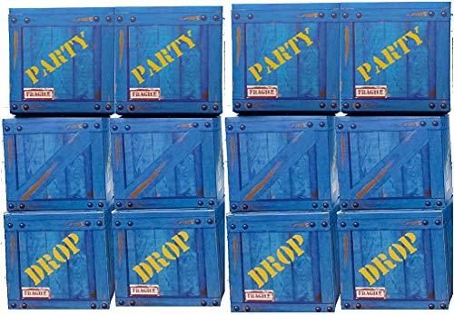 Algopix Similar Product 8 - Party Loot Boxes Blue Military Party