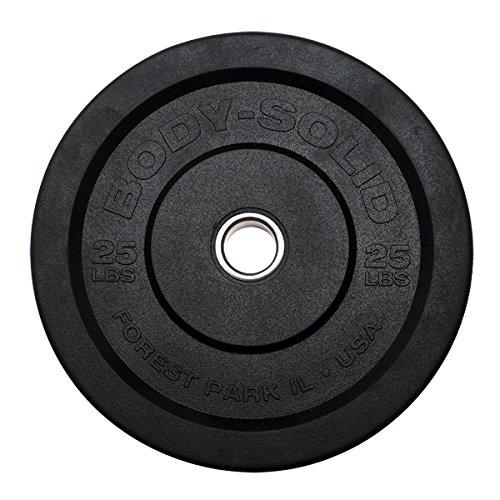 Algopix Similar Product 13 - BodySolid OBPP25 25Lb Black Bumper