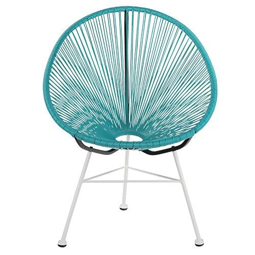 Algopix Similar Product 6 - Acapulco Lounge Chair Blue with White
