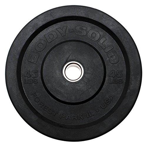 Algopix Similar Product 8 - BodySolid OBPP45 45Lb Black Bumper