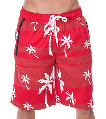 Algopix Similar Product 2 - ZENCO Mens Alvin Striped Palm Tree