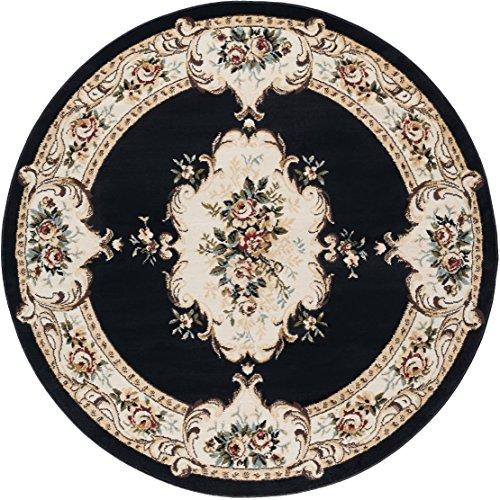 Algopix Similar Product 19 - Angeline Traditional Floral Black