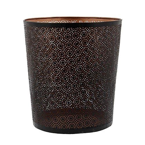 Algopix Similar Product 3 - Benzara Sturdy Waste Can in Black, Metal