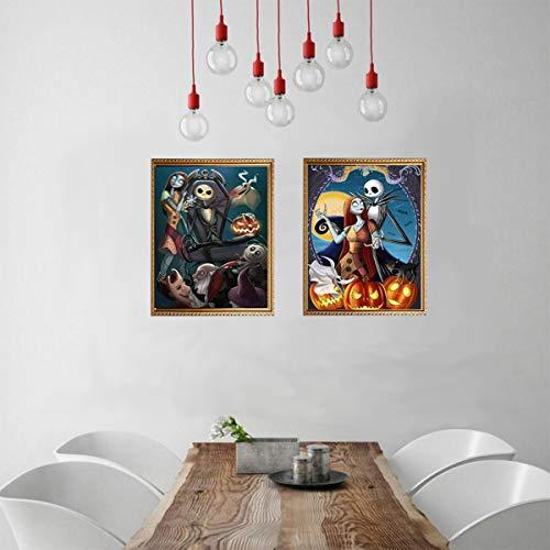 Algopix Similar Product 11 - 4 Pack Halloween 5D Diamond Painting