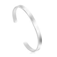 Algopix Similar Product 19 - JoycuFF Blank Cuff Bracelet Stainless