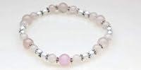 Algopix Similar Product 1 - Rose Quartz White  Silver Magnetic