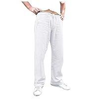 Algopix Similar Product 12 - DZQUY Mens Summer Loose Cotton Linen