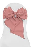 Algopix Similar Product 1 - LA Linen Polyester Poplin Chair Bow
