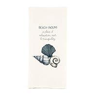Algopix Similar Product 6 - Mud Pie Watercolor Shell Towel (Beach)