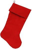 Algopix Similar Product 1 - Velvet Christmas Stocking Blank Plain