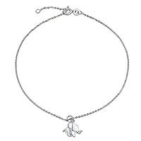 Algopix Similar Product 17 - Origami Small Lucky Elephant Anklet