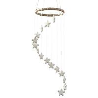 Algopix Similar Product 13 - White Spiral Felt Star Nursery Ceiling