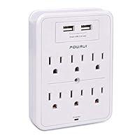 Algopix Similar Product 6 - POWRUI Surge Protector USB Wall