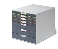 Algopix Similar Product 15 - Durable Varicolor 7 Drawer Unit  Gray