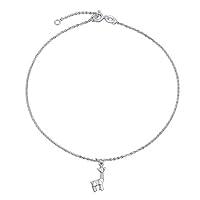 Algopix Similar Product 19 - Origami Small Giraffe Zoo Anklet Dangle