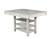 Algopix Similar Product 9 - Benzara Solid Wood Counter Height Table