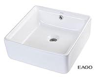 Algopix Similar Product 8 - EAGO BA130 15 Square Ceramic Bathroom