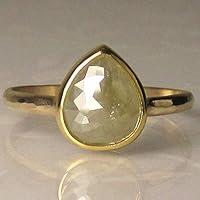 Algopix Similar Product 17 - Hammered Rose Cut Diamond Engagement