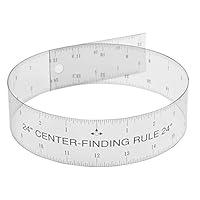 Algopix Similar Product 3 - Clear Flex Center Finding Ruler Ideal