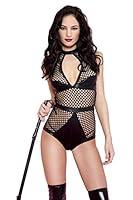 Algopix Similar Product 11 - Music Legs Fishnet Halter Teddy With
