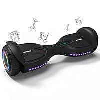 Algopix Similar Product 2 - TOMOLOO Bluetooth Hoverboard with Led