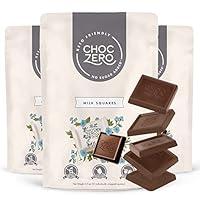 Algopix Similar Product 20 - Choc Zero Milk Chocolate Keto Squares 