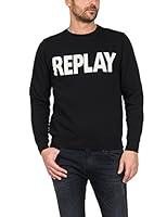 Algopix Similar Product 5 - Replay Bold Logo Mens Sweatshirt