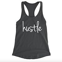 Algopix Similar Product 6 - Hustle Women's Racerback Tank Top