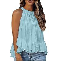 Algopix Similar Product 19 - Womens Halter Tank Tops Trendy High