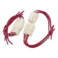 Algopix Similar Product 10 - uxcell 2 x Car Stereo Wiring Harness 4