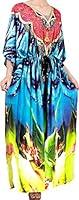 Algopix Similar Product 20 - LA LEELA Womens Maxi Kaftan Cover Up