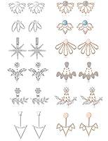 Algopix Similar Product 8 - Tornito 612 Pairs Lotus Flower Earring
