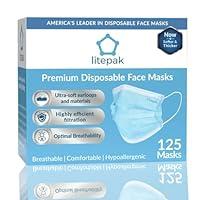 Algopix Similar Product 16 - Litepak 125Pack Disposable Face Mask