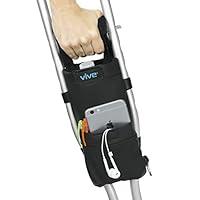 Algopix Similar Product 19 - Vive Crutch Pouch Bag with Foam Hand