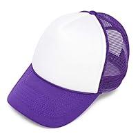 Algopix Similar Product 16 - Two Tone Trucker Cap in Purple and