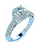 Algopix Similar Product 4 - Round Halo Diamond Engagement Ring