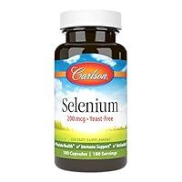 Algopix Similar Product 4 - Carlson  Selenium 200 mcg YeastFree