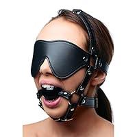 Algopix Similar Product 11 - Blindfold Harness and Ball Gag