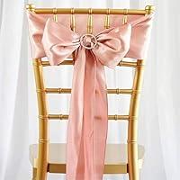Algopix Similar Product 18 - Efavormart 25pcs Rose Gold Satin Chair