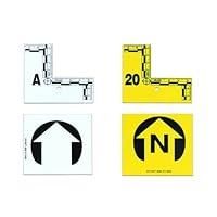 Algopix Similar Product 15 - L-SHAPED FLAT ID MARKERS A-Z Y