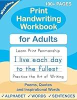 Algopix Similar Product 16 - Print Handwriting Workbook for Adults