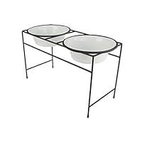 Algopix Similar Product 3 - Platinum Pets Modern Double Diner