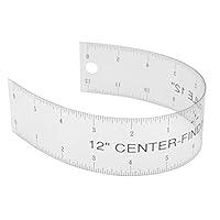Algopix Similar Product 6 - Clear Flex Center Finding Ruler Ideal