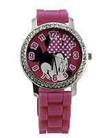 Algopix Similar Product 9 - Minnie Watch with Rhinestones  Ribbed